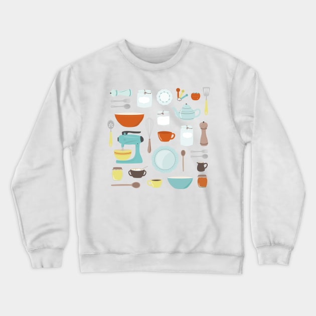 My Vintage Kitchen Crewneck Sweatshirt by sixhours